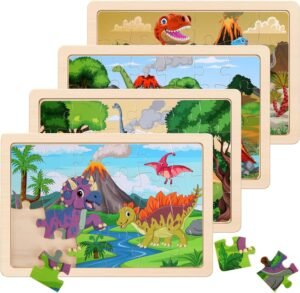 Wooden Puzzles Dinosaur Toys