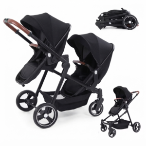 3in1 Twins baby stroller with car seat Lightweight small folded carry on baby carriage multifunctional baby strollers