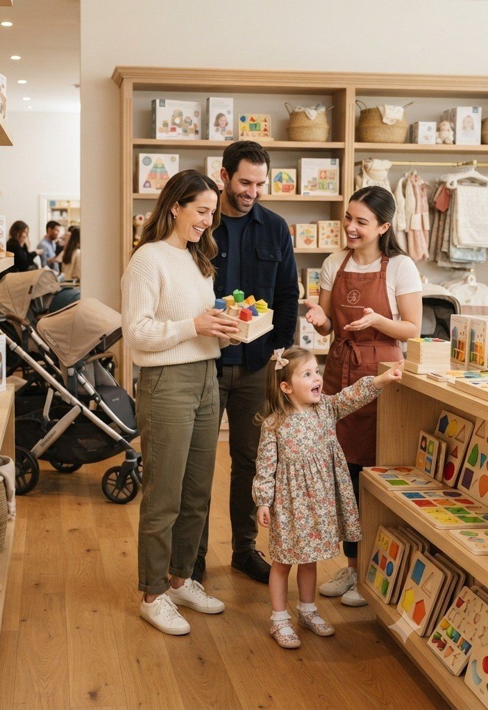 Parent with child enjoying a happy family moment