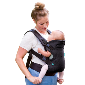 Infantino Flip 4-in-1 Baby Carrier Convertible Ergonomic, Black