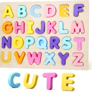 Alphabet Puzzles Wooden for Toddlers