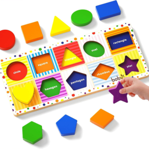 Dailyfunn Wooden Geometric Shape Puzzle
